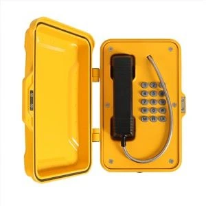 โทรศัพท์อุตสาหกรรม VoIP ทนความชื้นพร้อมแตรไฟกระพริบ